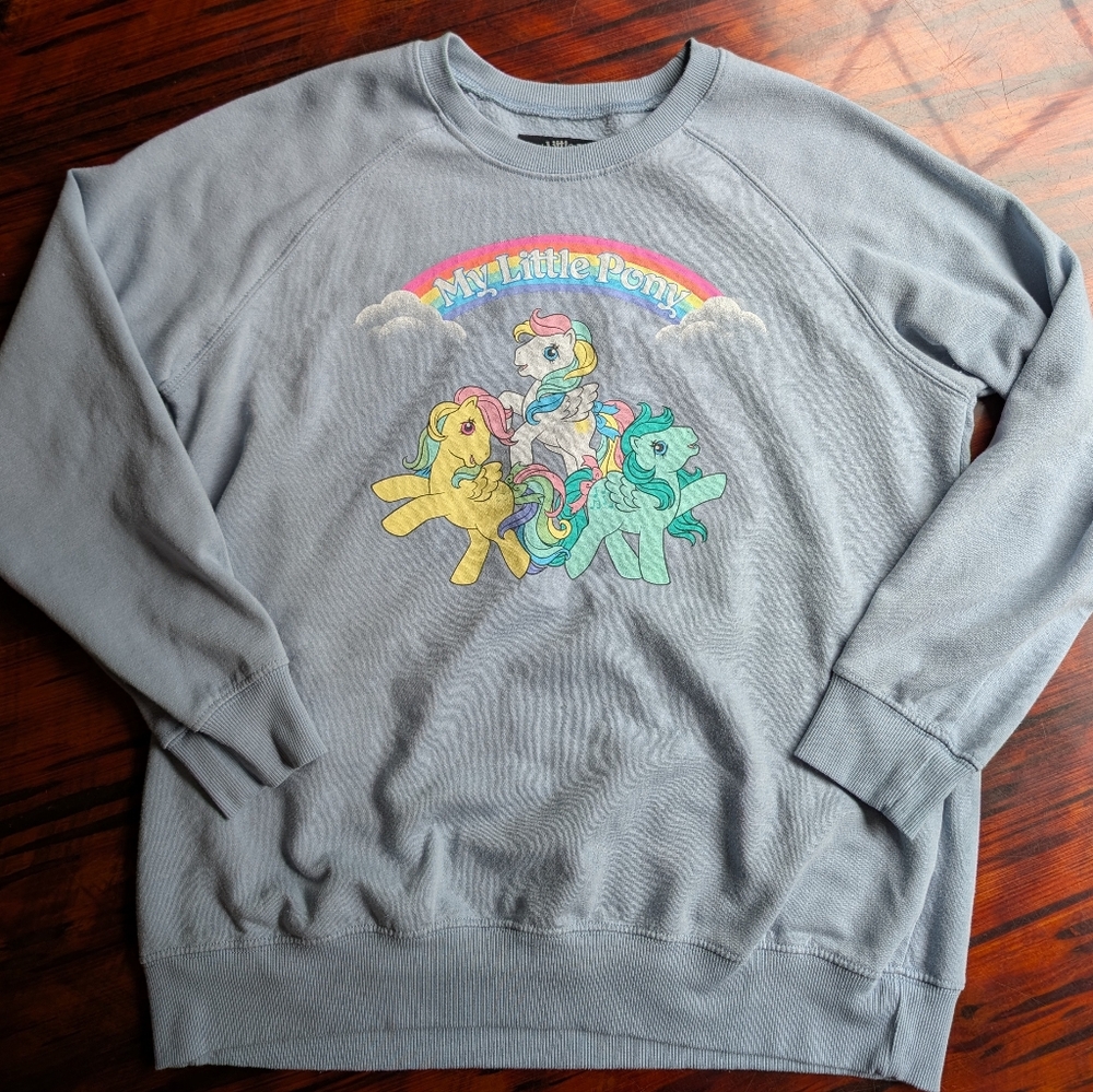 Torrid 00 Blue My Little Pony Sweatshirt